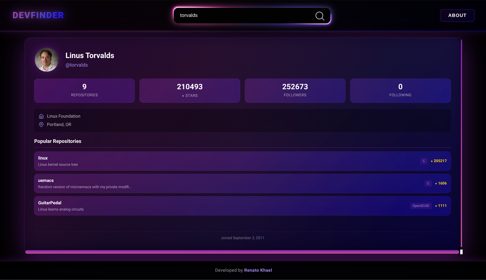 DevFinder