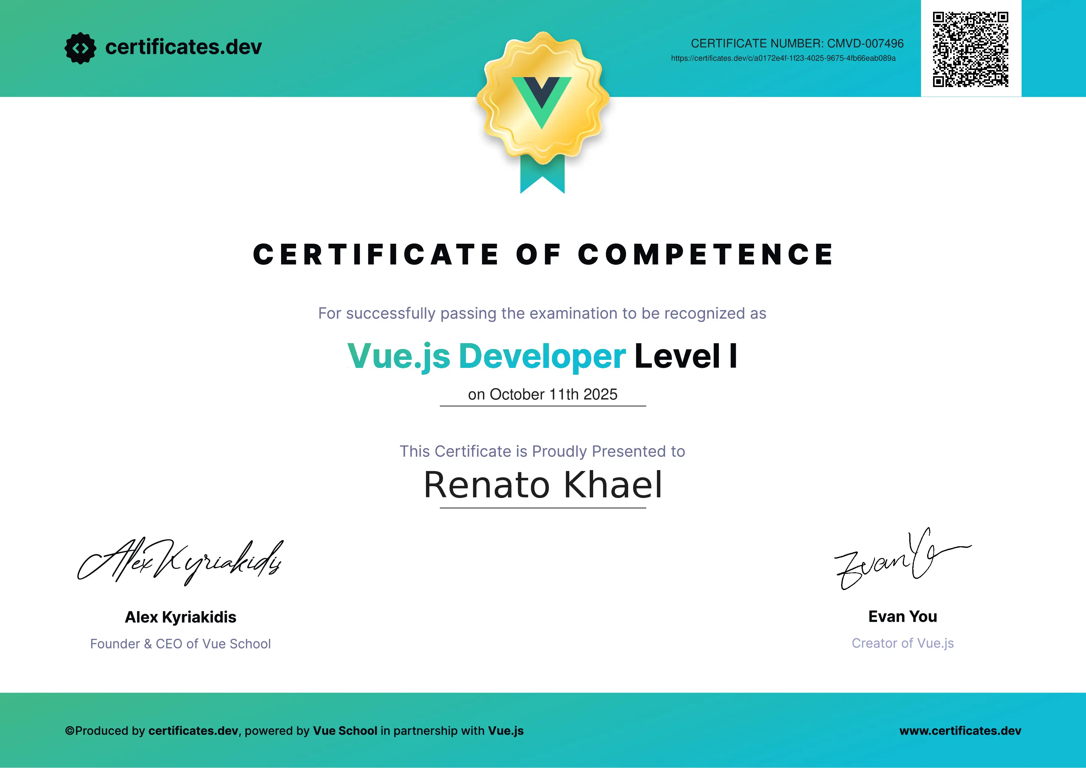 Vue.js Mid-Level Certificate