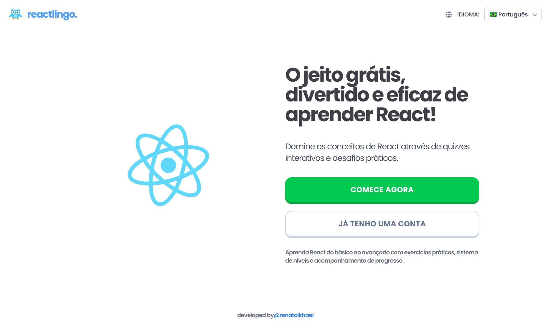 ReactLingo - Learn React.js in a fun way